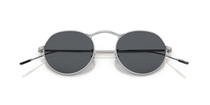 Oliver Peoples M-4 30Th avec une monture Argent et des verres Bleu - L'image 7
