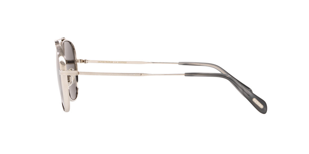 Sie Oliver Peoples Rikson mit Silber Gestell und Grau Gläsern - Das Bild 3