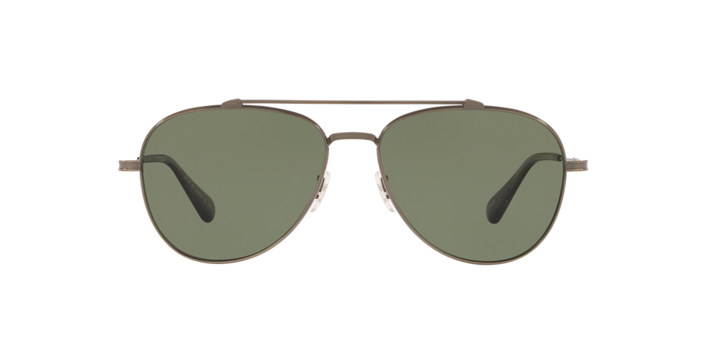 Oliver Peoples Rikson with Antique Pewter frame and Green lenses - image 2