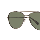 Oliver Peoples Rikson with Antique Pewter frame and Green lenses - Variant
