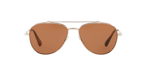 Oliver Peoples Rikson con montatura Argento Spazzolato e lenti  Arancione - L'immagine 2