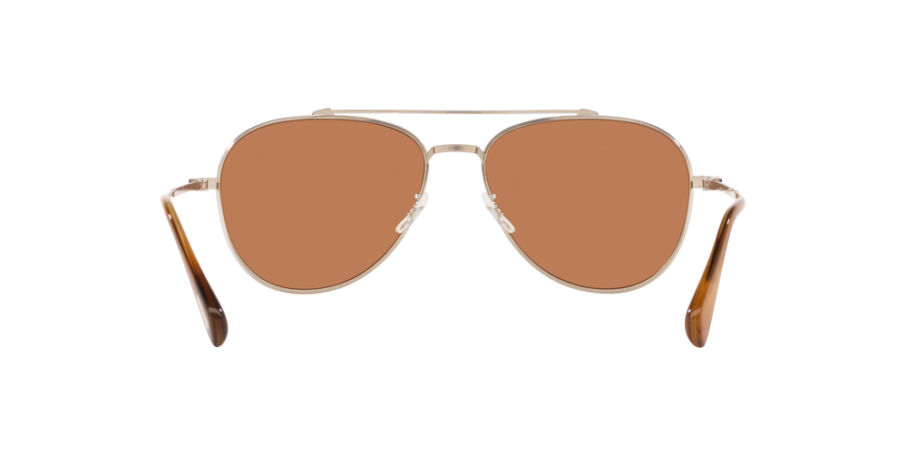 Oliver Peoples Rikson with Brushed Silver frame and Orange lenses - Image 4