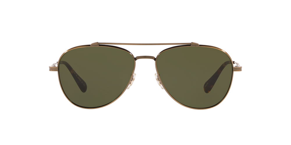 Oliver Peoples Rikson with Antique Gold frame and Green lenses - image 2