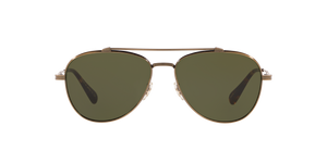 Oliver Peoples Rikson with Antique Gold frame and Green lenses - image 2