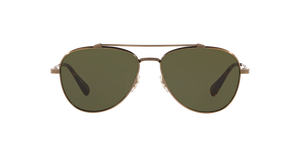 Sie Oliver Peoples Rikson mit Antikgold Gestell und Grün Gläsern - Das Bild 2