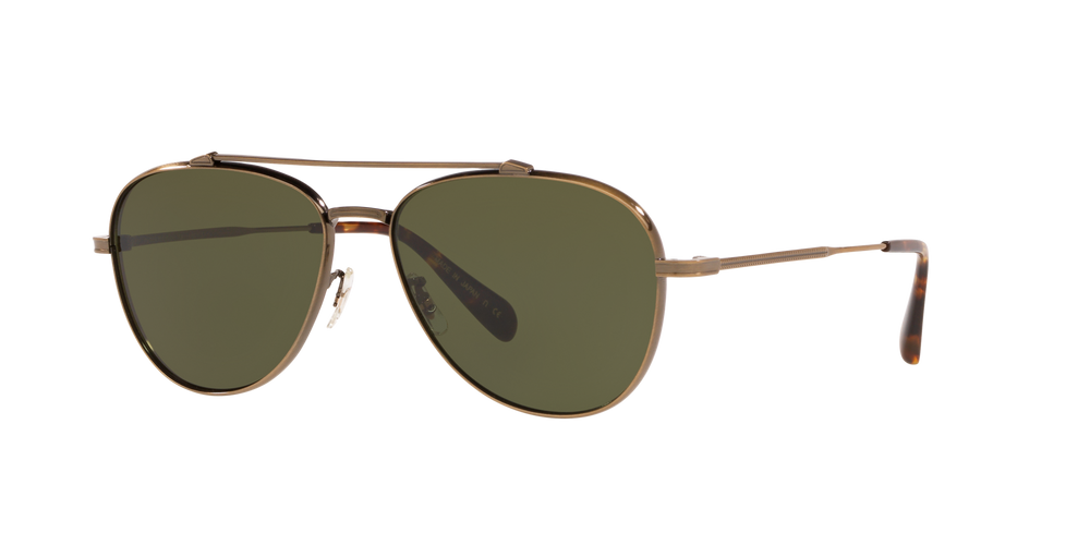 Oliver Peoples Rikson with Antique Gold frame and Green lenses - image 2