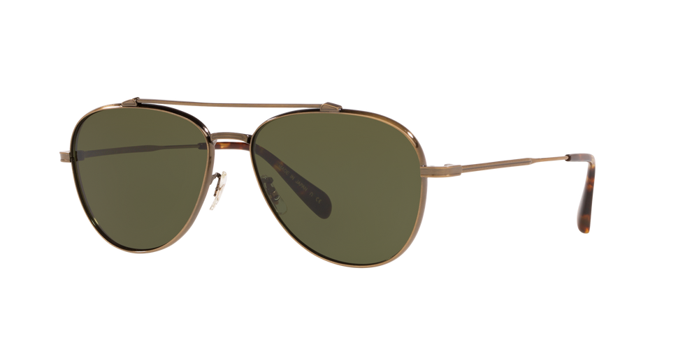 Oliver Peoples Rikson con montatura Oro Antico e lenti  Verde - immagine 2