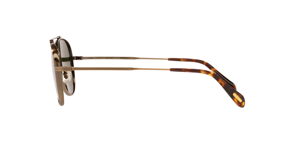 Sie Oliver Peoples Rikson mit Antikgold Gestell und Grün Gläsern - Das Bild 3