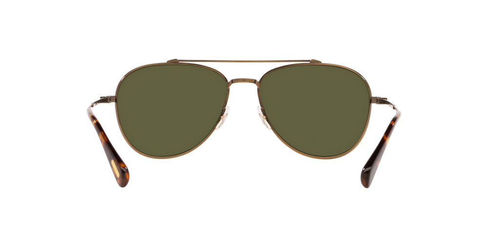 Sie Oliver Peoples Rikson mit Antikgold Gestell und Grün Gläsern - Das Bild 4