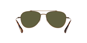 Sie Oliver Peoples Rikson mit Antikgold Gestell und Grün Gläsern - Das Bild 4