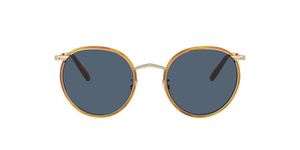 Oliver Peoples Casson with Soft Gold-Amber frame and Blue lenses - image 2