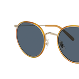 Oliver Peoples Casson with Soft Gold-Amber frame and Blue lenses - Variant