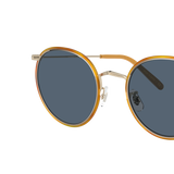 Oliver Peoples Casson with Soft Gold-Amber frame and Blue lenses - Variant
