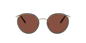 Oliver Peoples Casson with Soft Gold-Black frame and Brown lenses - Image 2
