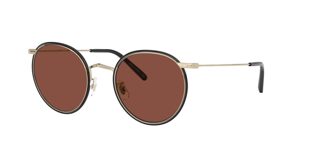 Oliver Peoples Casson con montura Oro Suave-Negro y lentes Marrón - imagen 2