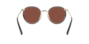 Oliver Peoples Casson avec une monture Or pâle-Noir et des verres Brun - image 4