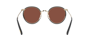 Oliver Peoples Casson avec une monture Or pâle-Noir et des verres Brun - image 4