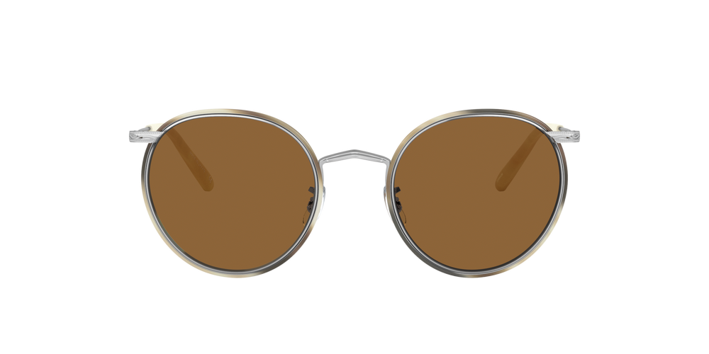 Sie Oliver Peoples Casson mit Silber-Beige Horn Gestell und Braun Gläsern - bild 2
