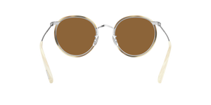 Sie Oliver Peoples Casson mit Silber-Beige Horn Gestell und Braun Gläsern - bild 4