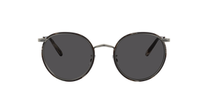 Oliver Peoples Casson avec une monture Étain-Corne noire et des verres Gris - L'image 2