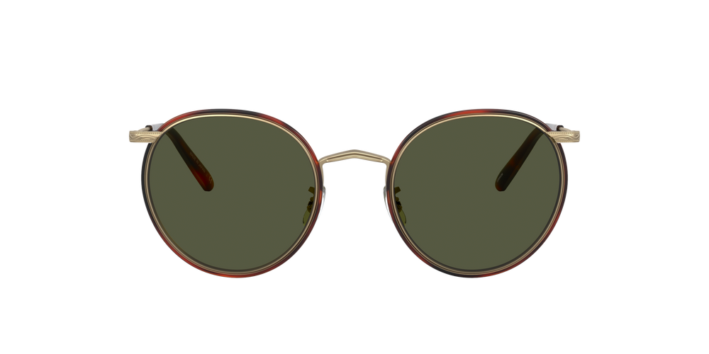 Oliver Peoples Casson with Antique Gold-Dark Mahogany frame and Green lenses - image 2
