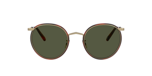 Oliver Peoples Casson con montatura Oro Antico-Mogano Scuro e lenti  Verde - immagine 2
