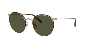 Oliver Peoples Casson with Antique Gold-Dark Mahogany frame and Green lenses - image 1