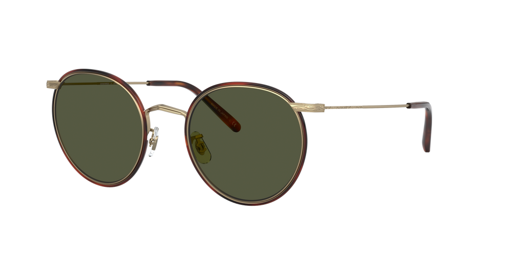 Oliver Peoples Casson con montura Oro Envejecido-Caoba Oscuro y lentes Verde - imagen 3