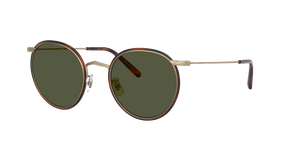 Oliver Peoples Casson con montatura Oro Antico-Mogano Scuro e lenti  Verde - immagine 1