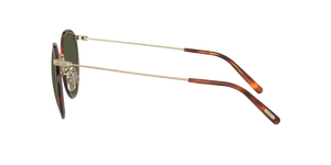 Sie Oliver Peoples Casson mit Antikgold-Mahogani dunkel Gestell und Grün Gläsern - Das Bild 3