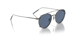 Oliver Peoples TK-1 Clip with Pewter frame and Blue lenses - Image 5