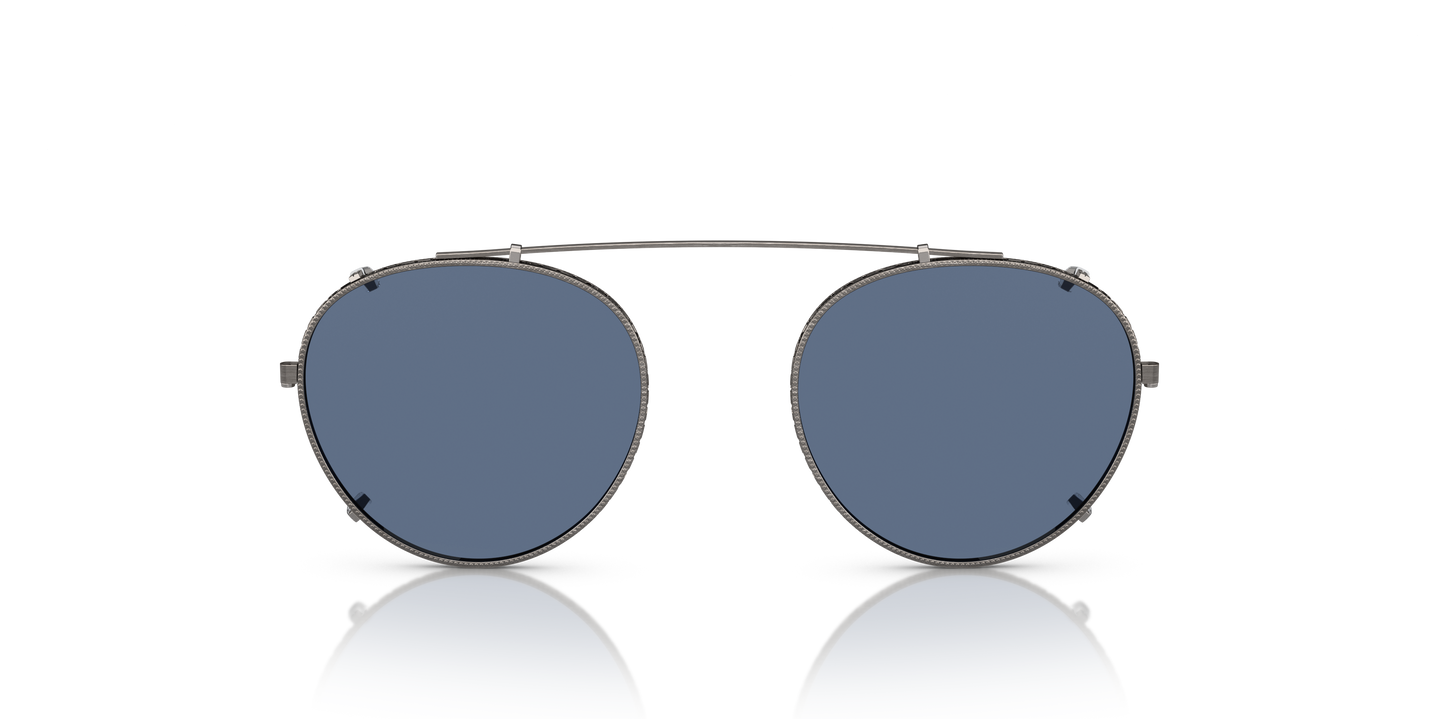 OLIVER PEOPLES フリップアップサングラス　ケース付き Oliver Peoples TK-1 Clip with Pewter frame and Blue lenses