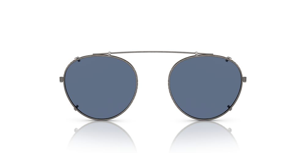 Oliver Peoples TK-1 Clip with Pewter frame and Blue lenses