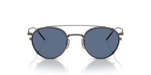 Oliver Peoples TK-1 Clip with Pewter frame and Blue lenses