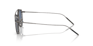 Oliver Peoples TK-1 Clip with Pewter frame and Blue lenses - Image 6