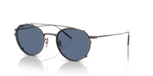 Oliver Peoples TK-1 Clip with Pewter frame and Blue lenses - Image 3