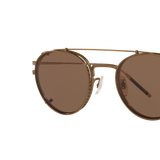 Oliver Peoples TK-1 Clip with Antique Gold frame and Brown lenses - Variant