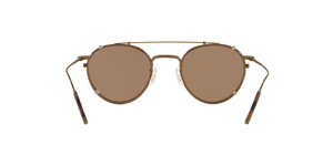 Oliver Peoples TK-1 Clip con montatura Oro Antico e lenti  Marrone - immagine 4