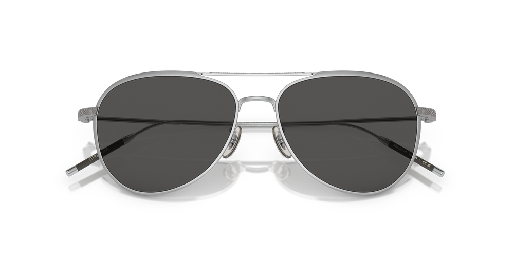 Oliver Peoples TK-3 with Brushed Silver frame and Blue lenses - Image 6