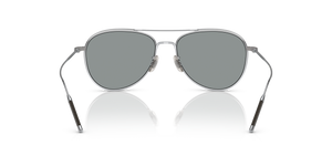 Oliver Peoples TK-3 with Brushed Silver frame and Blue lenses - image 5