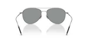 Oliver Peoples TK-3 with Brushed Silver frame and Blue lenses - image 5