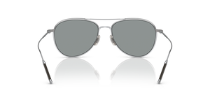 Oliver Peoples TK-3 with Brushed Silver frame and Blue lenses - Image 5