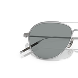Oliver Peoples TK-3 with Brushed Silver frame and Blue lenses - Variant