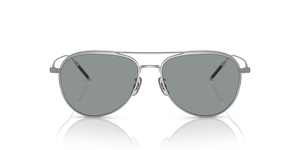 Oliver Peoples TK-3 con montatura Argento Spazzolato e lenti  Blu - L'immagine 2