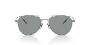 Oliver Peoples TK-3 with Brushed Silver frame and Blue lenses - image 2