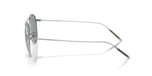 Oliver Peoples TK-3 with Brushed Silver frame and Blue lenses - Image 4