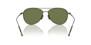 Oliver Peoples TK-3 avec une monture Or patiné et des verres Vert - L'image 5