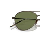 Oliver Peoples TK-3 with Antique Gold frame and Green lenses - Variant