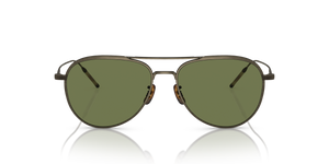 Oliver Peoples TK-3 with Antique Gold frame and Green lenses - image 2