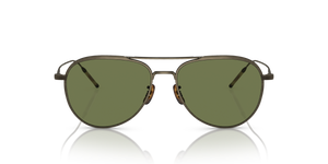 Oliver Peoples TK-3 with Antique Gold frame and Green lenses - image 2